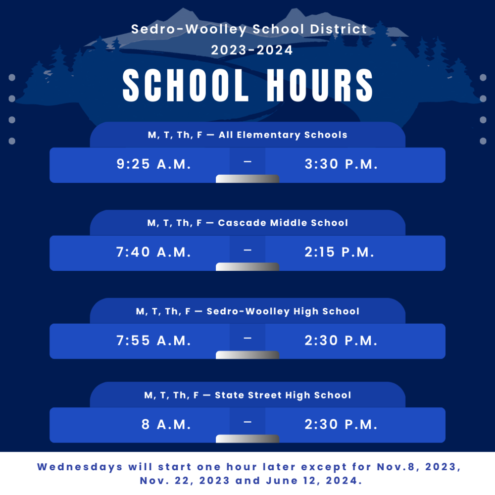 20232024 School Hours Cascade Middle School
